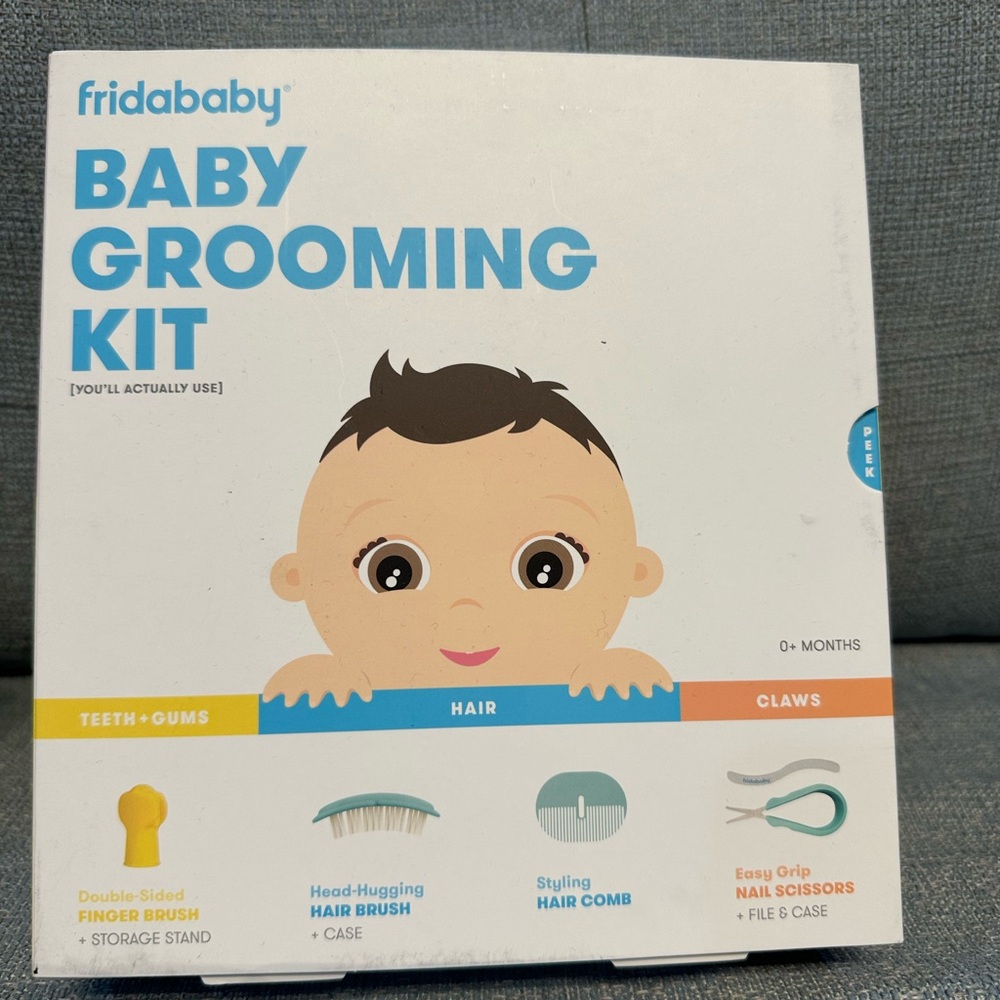 Baby Grooming Kit - Blue and Yellow